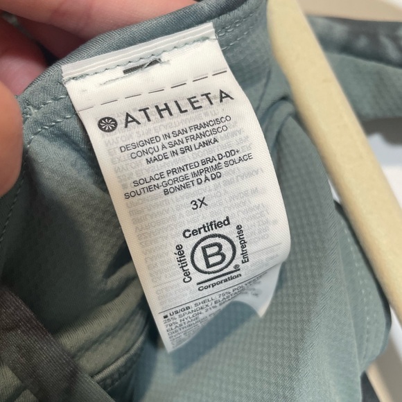 Athleta Solace Printed Bra EUC Size 3X - Picture 5 of 5